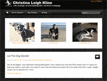 Tablet Screenshot of christinakline.com